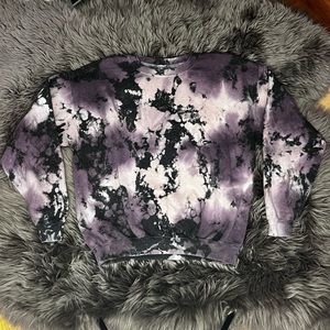 Purple Tie-Dye Sweater